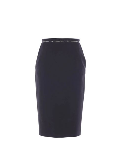 GONNA CON NASTRO LOGO ELISABETTA FRANCHI | GO11856E2110 Nero